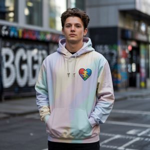 Man hoodie for Autism Awareness