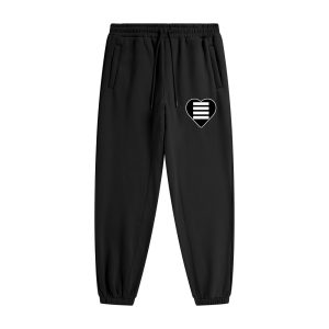 Heart N Stripes Big Heart Sweatpants – Classic Streetwear Joggers with Purpose
