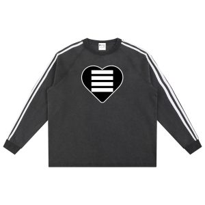 Heart N Stripes Big Heart Sweatshirt – Classic Streetwear with Purpose