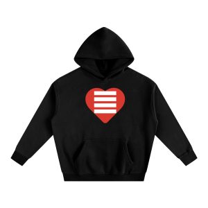 Heart N Stripes Big Heart Oversize Hoodie – Streetwear Hoodie with Purpose